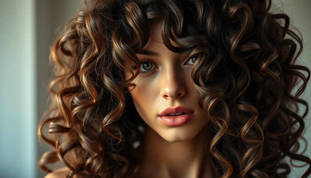 cheveux bouclés