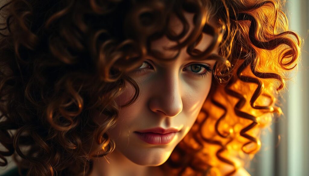 cheveux bouclés