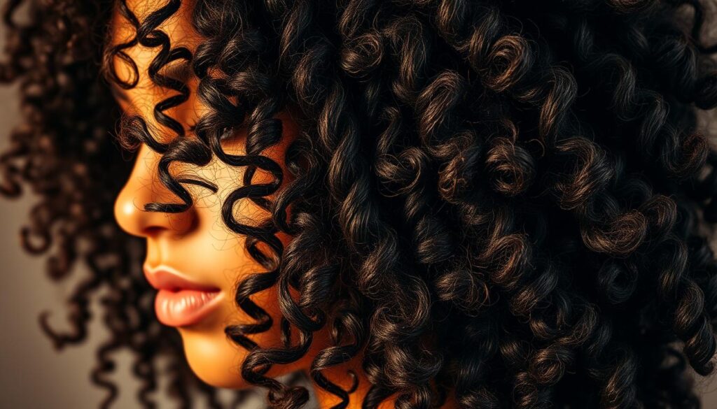 cheveux bouclés