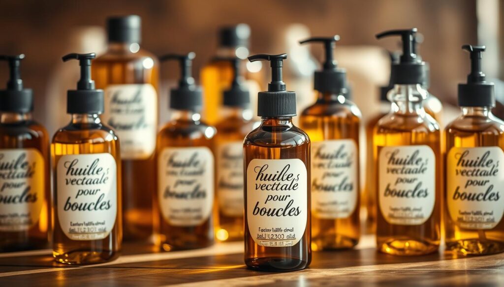 huile végétale pour cheveux bouclés