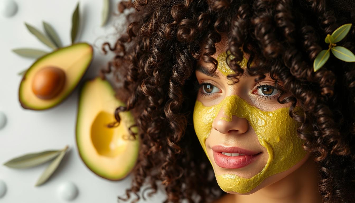 masque avocat cheveux bouclés